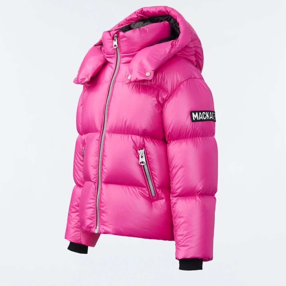 Mackage Kids Pink Puffer Jacket